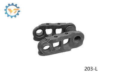 203-L/203-115R Excavator Track Chain Black Color With Heat Treatment HRC 40-55