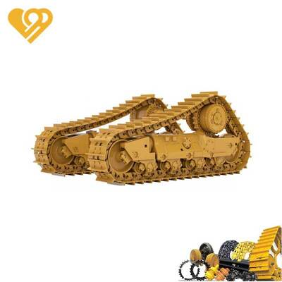 গুণমান Liebherr PR764 বুলডোজার আন্ডারক্যারেজের জন্য 25MnB বোরন অ্যালয় স্টিলে 228mm পিচ একক গ্রাউজার ট্র্যাক জুতা কারখানা